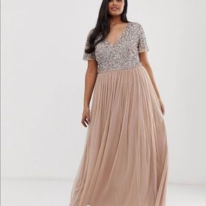 Sequined tulle dress